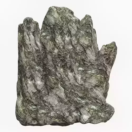 Low Poly Rock Cliff 12