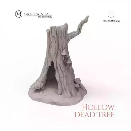 Hollow Dead Tree 3D print model