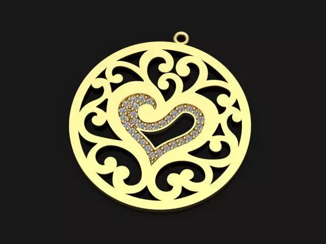 Heart Gold Set 3D print model