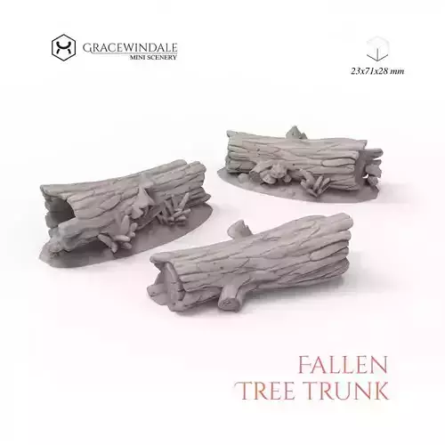 Fallen Tree Trunk 3D print model