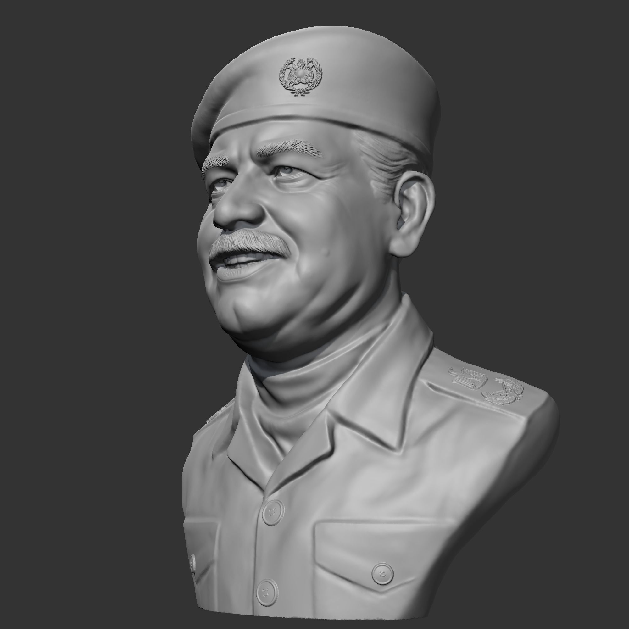 Saddam Hussein 3D print model 3D print model_3