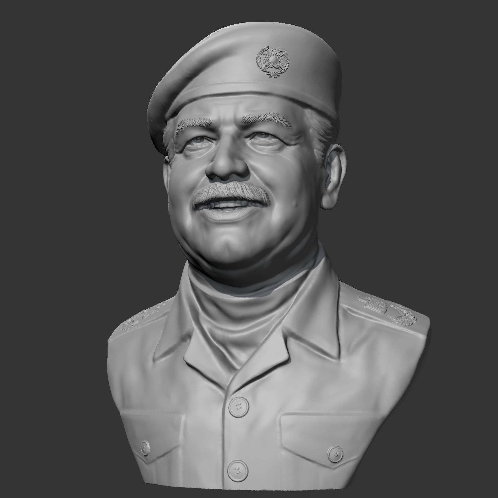 Saddam Hussein 3D print model 3D print model_1