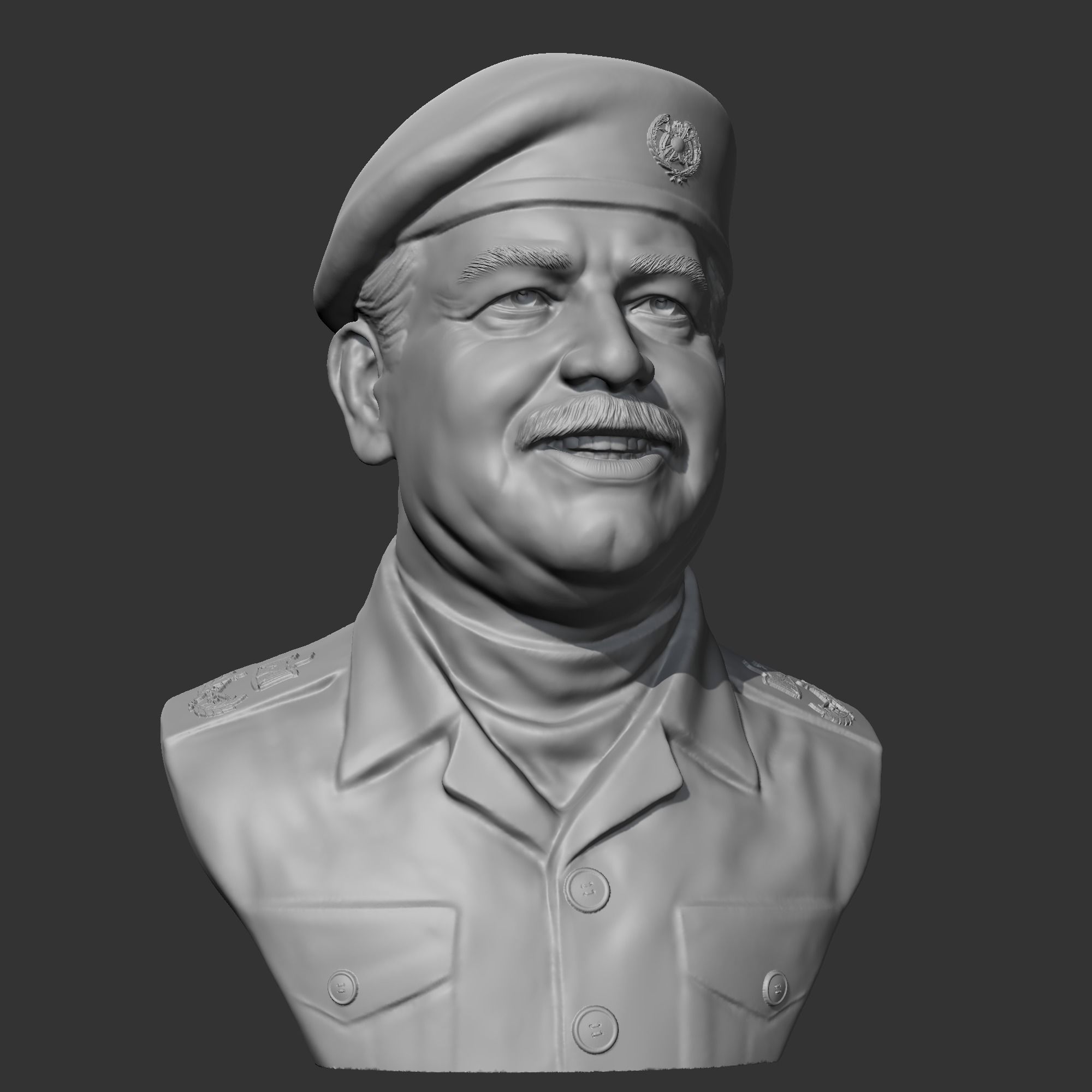 Saddam Hussein 3D print model 3D print model_2