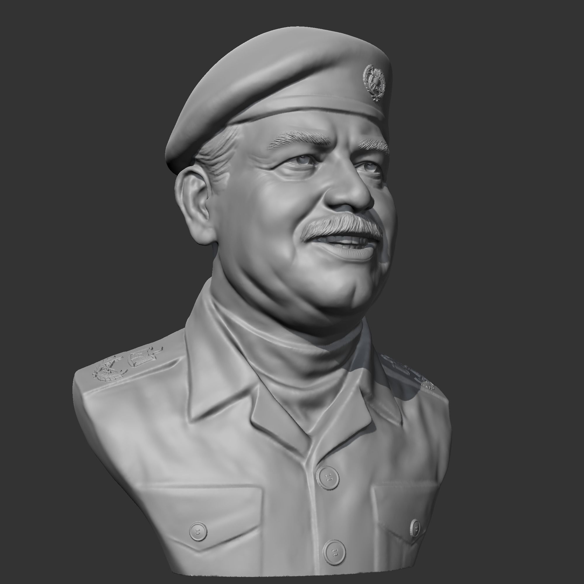 Saddam Hussein 3D print model 3D print model_7