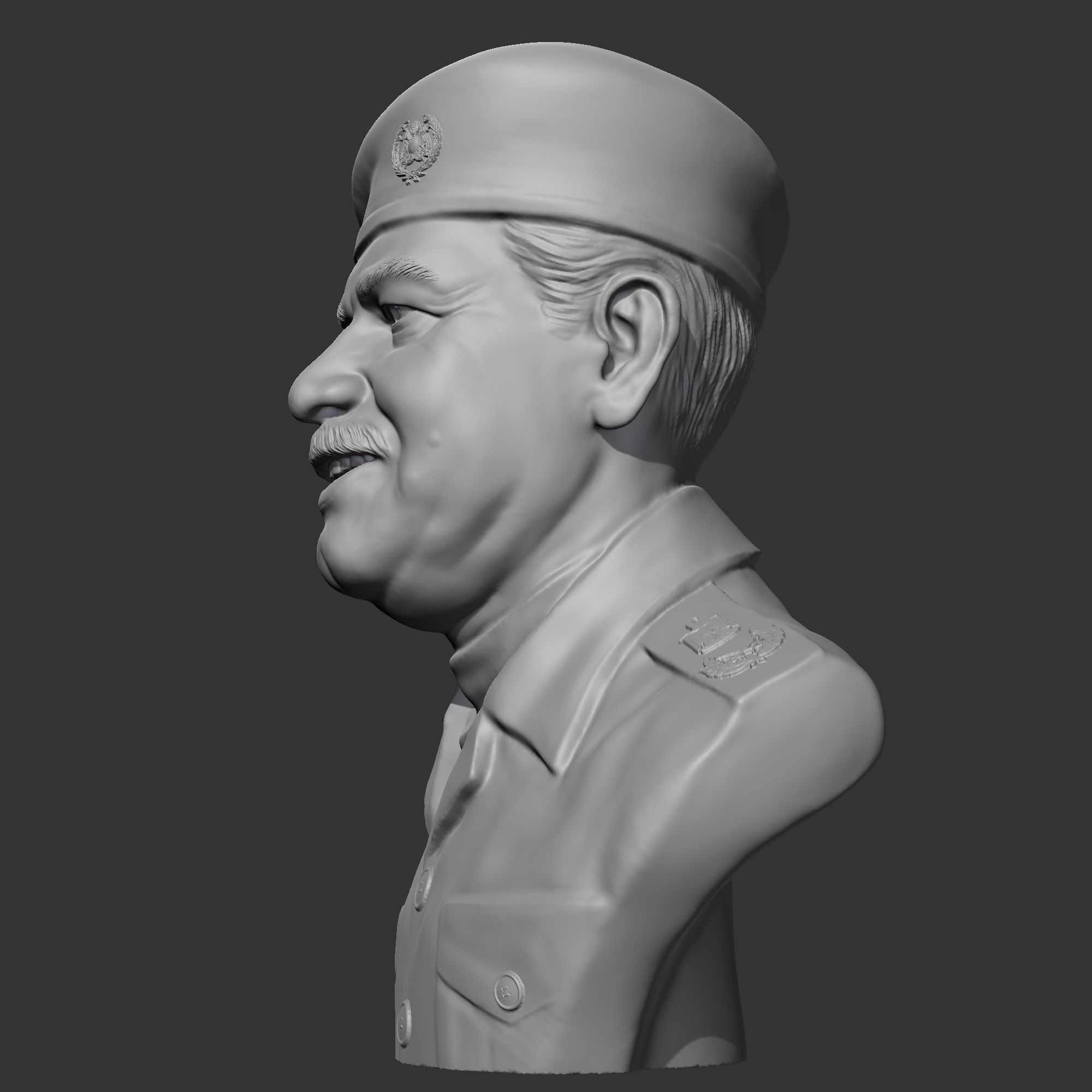 Saddam Hussein 3D print model 3D print model_4