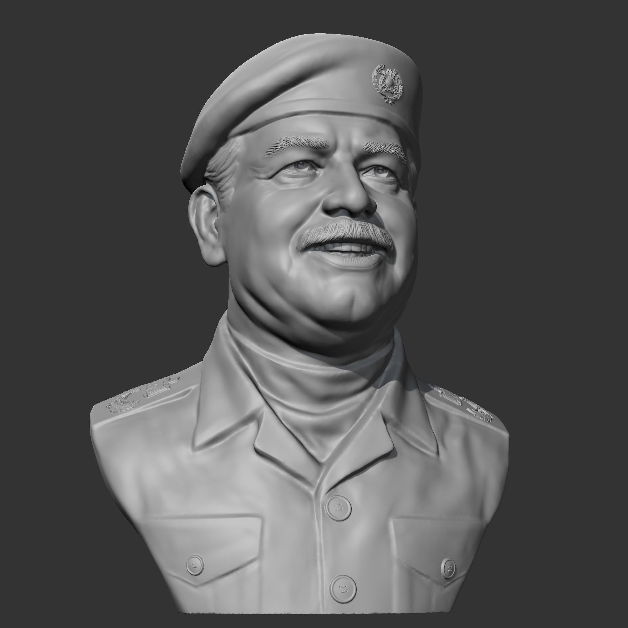 Saddam Hussein 3D print model 3D print model_8