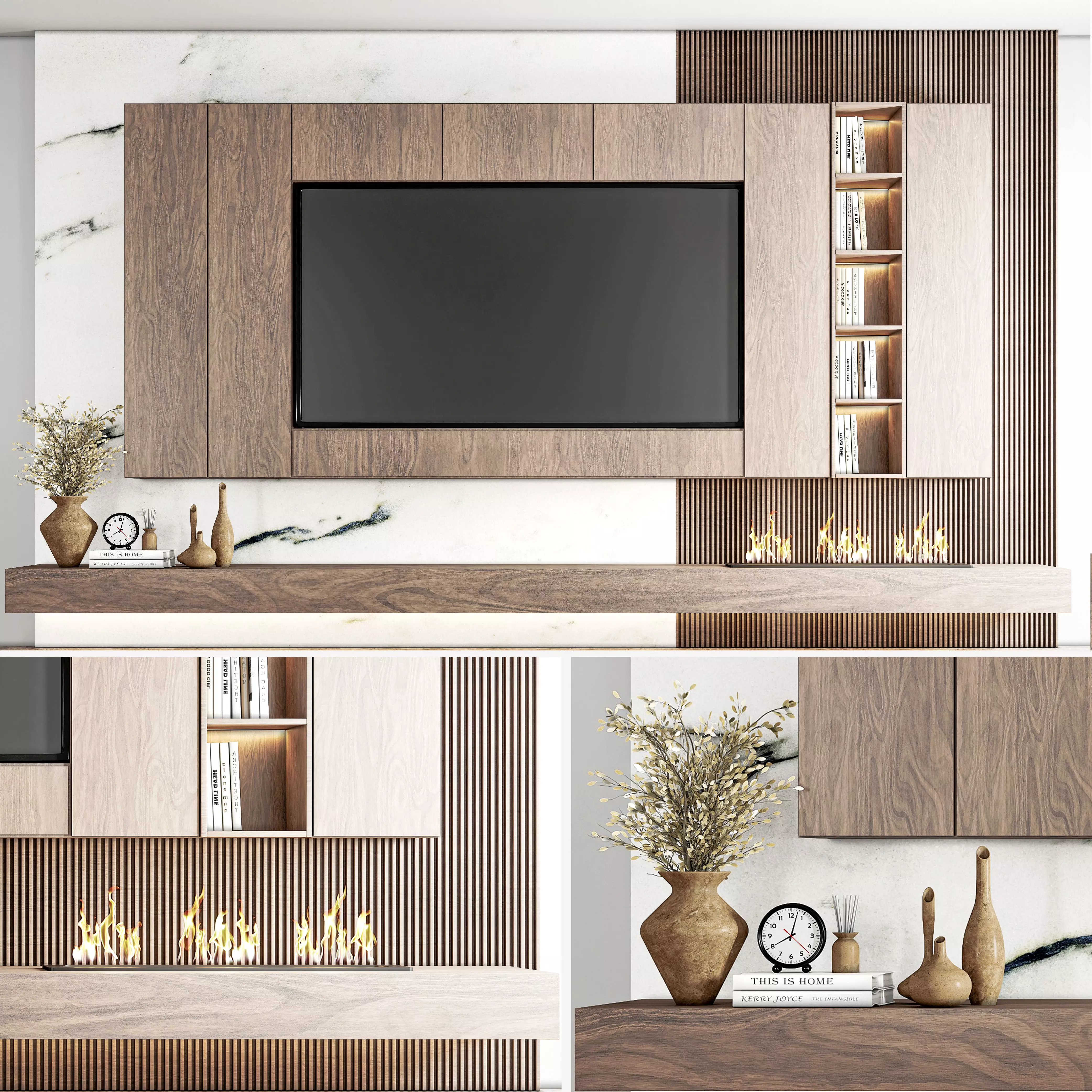  tv wall 02 3D model_0