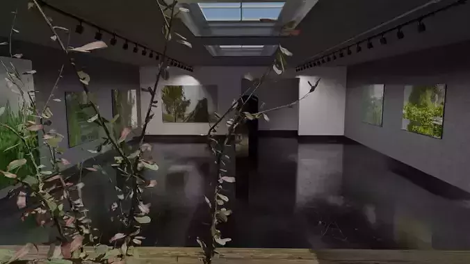 VR Free Art Gallery 8 low poly models 