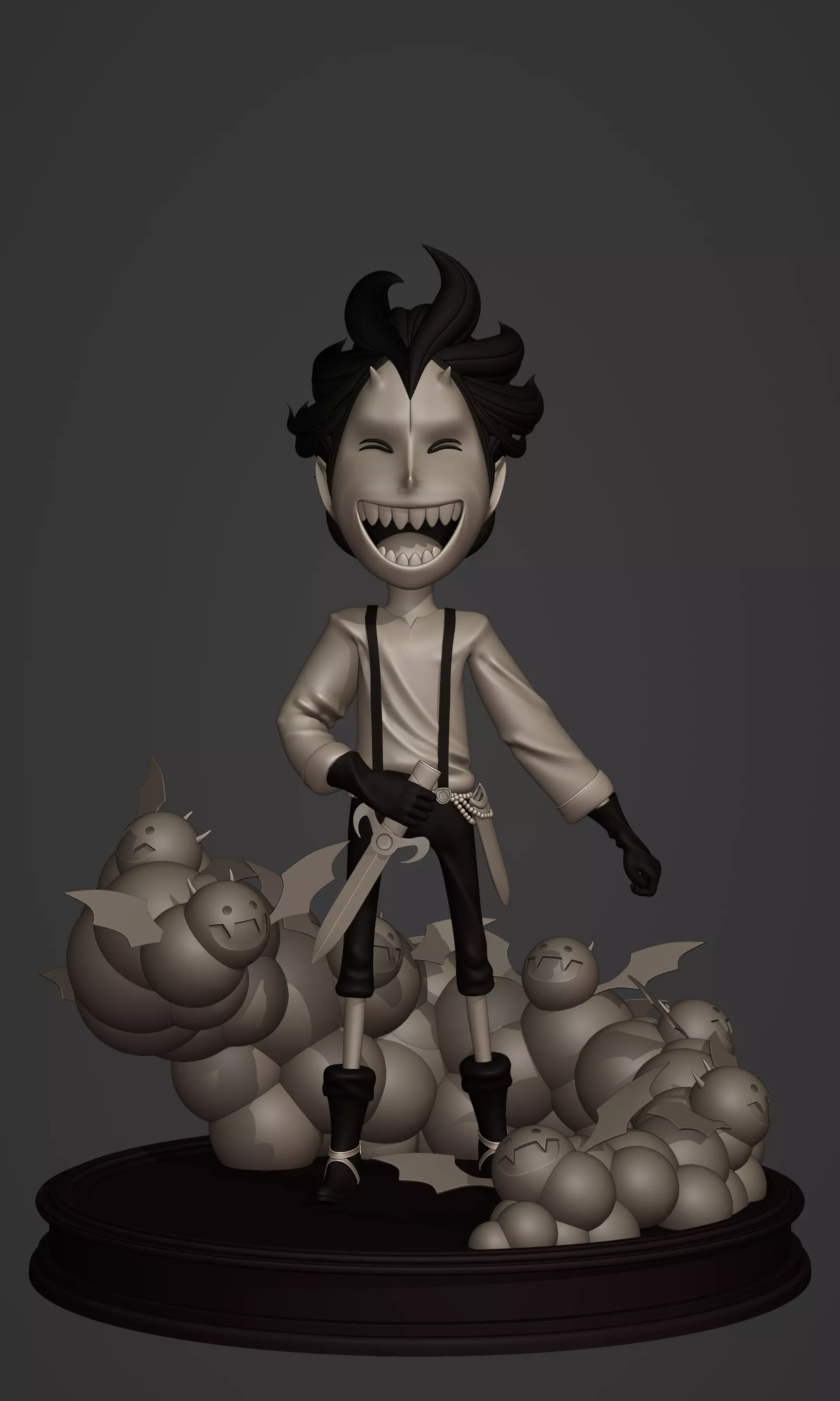 GECKO MORIA KID VERSION ONE PIECE Low-poly 3D model_0