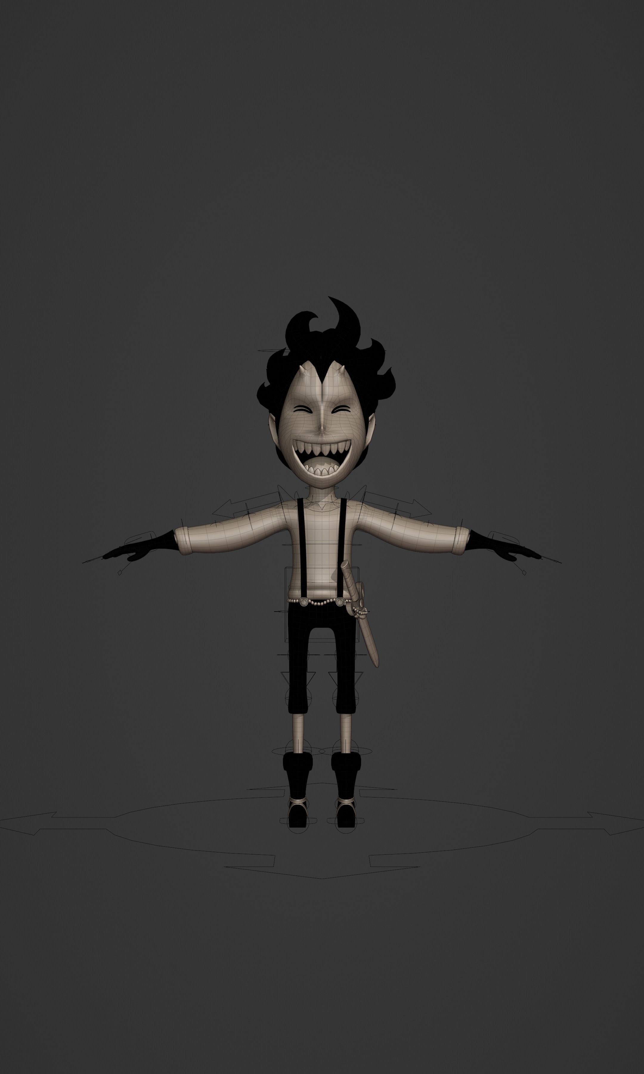 GECKO MORIA KID VERSION ONE PIECE Low-poly 3D model_36