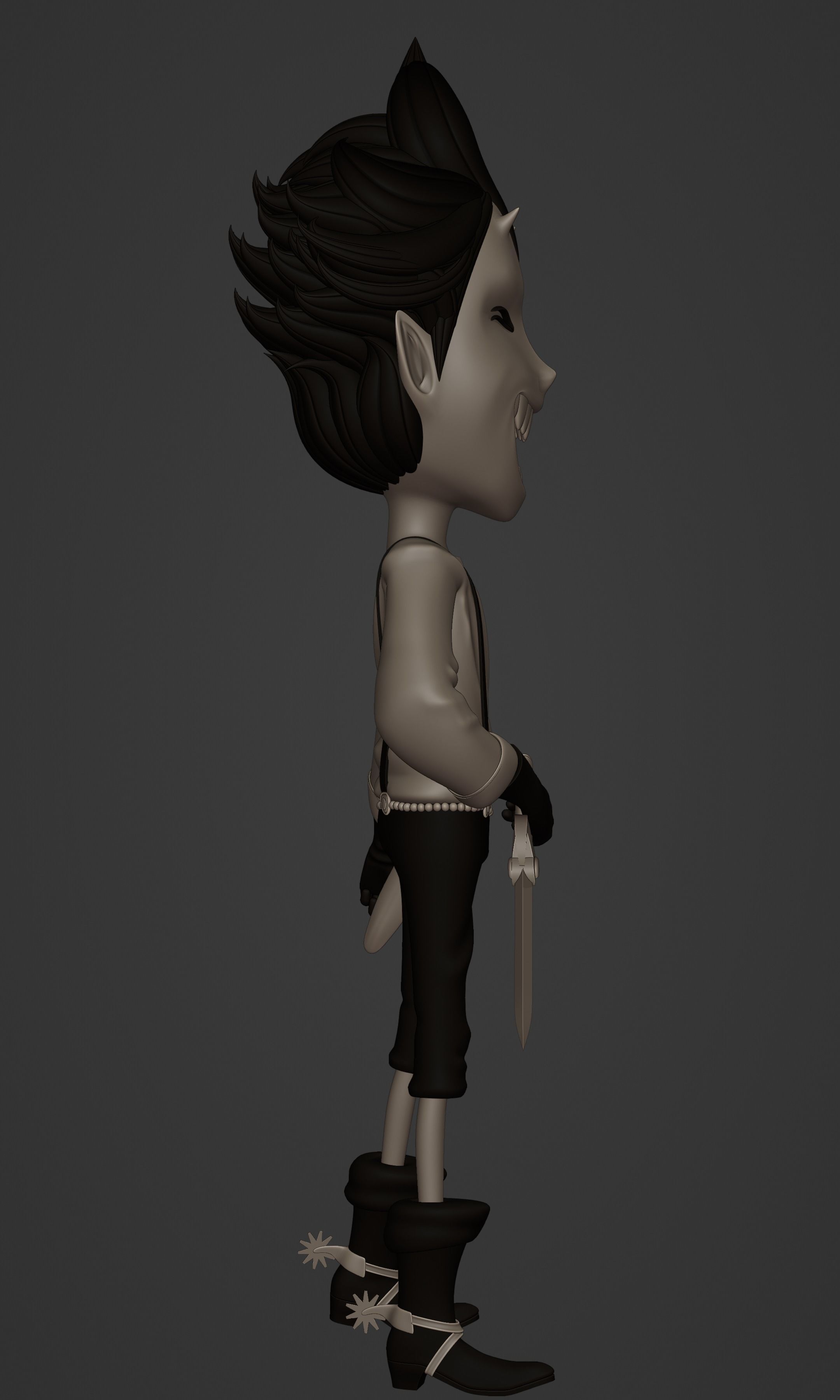 GECKO MORIA KID VERSION ONE PIECE Low-poly 3D model_18