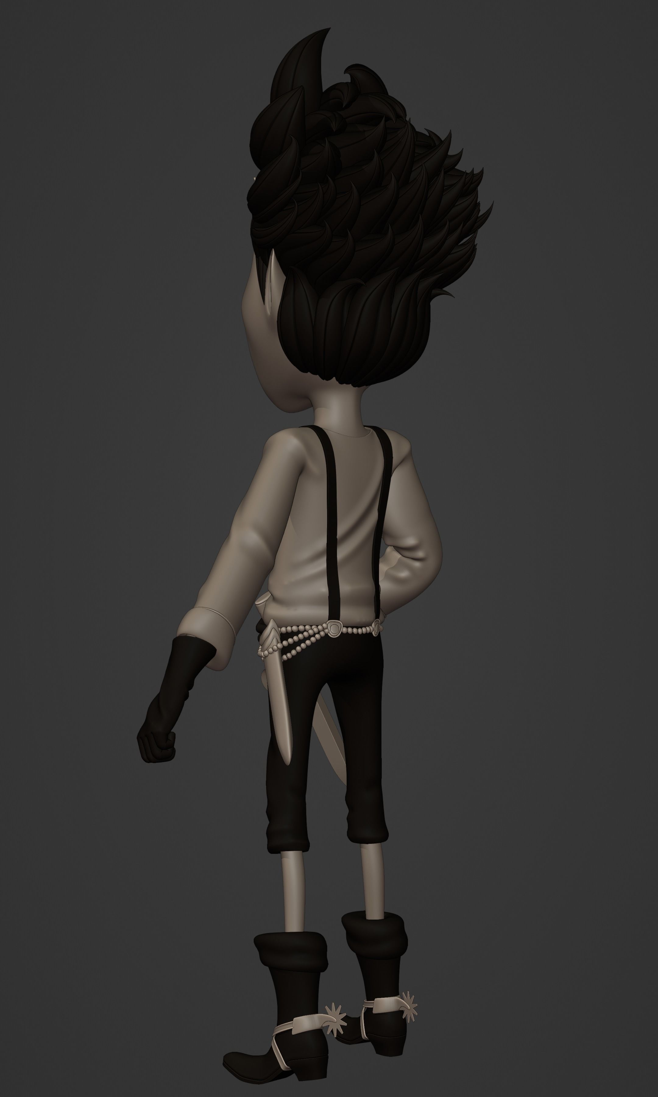 GECKO MORIA KID VERSION ONE PIECE Low-poly 3D model_15