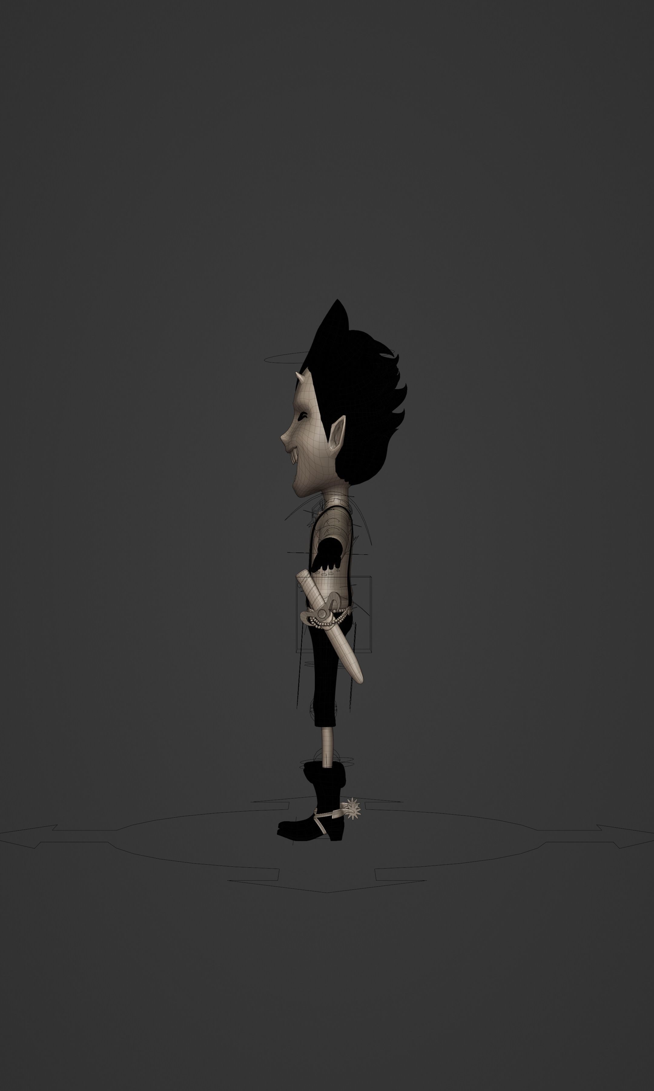 GECKO MORIA KID VERSION ONE PIECE Low-poly 3D model_38