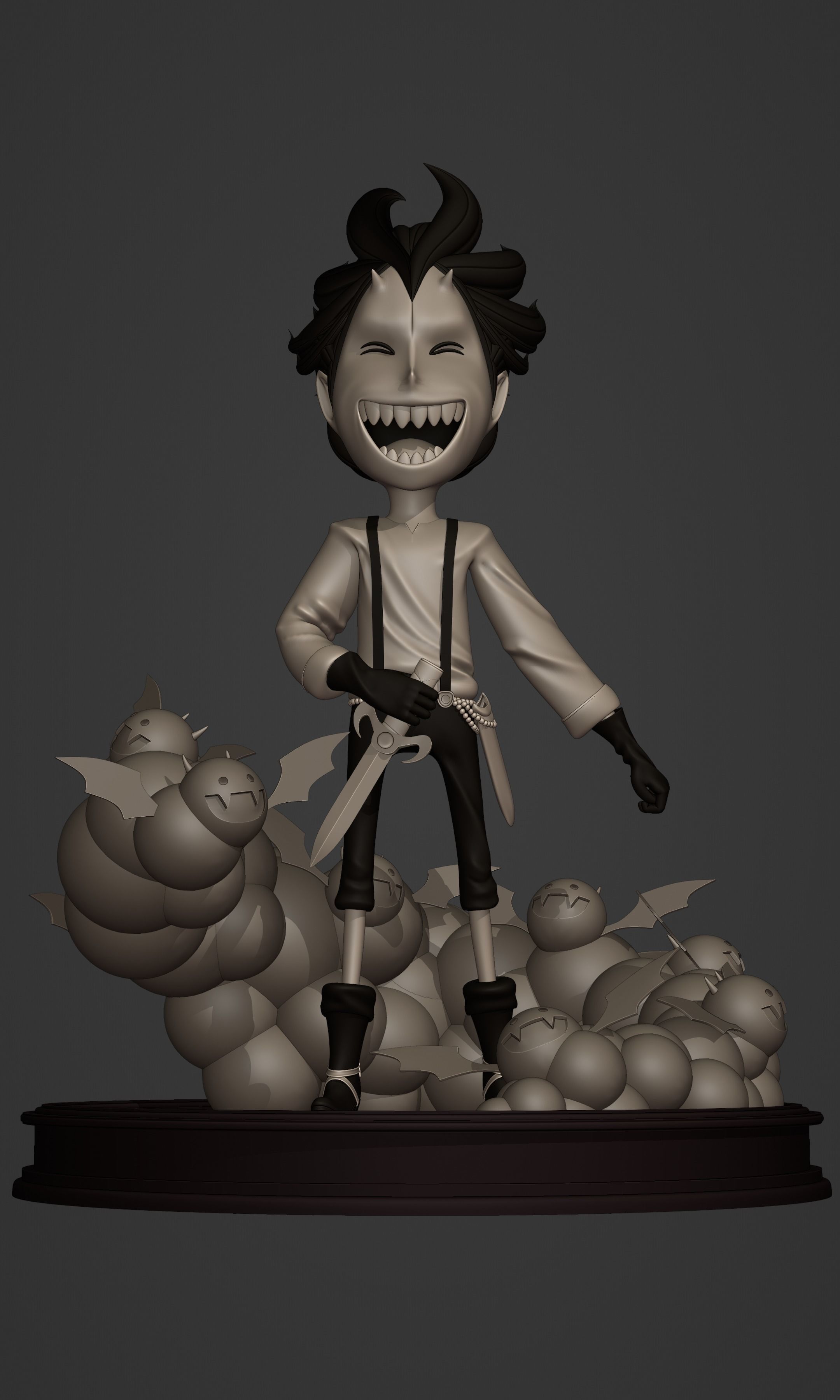GECKO MORIA KID VERSION ONE PIECE Low-poly 3D model_11