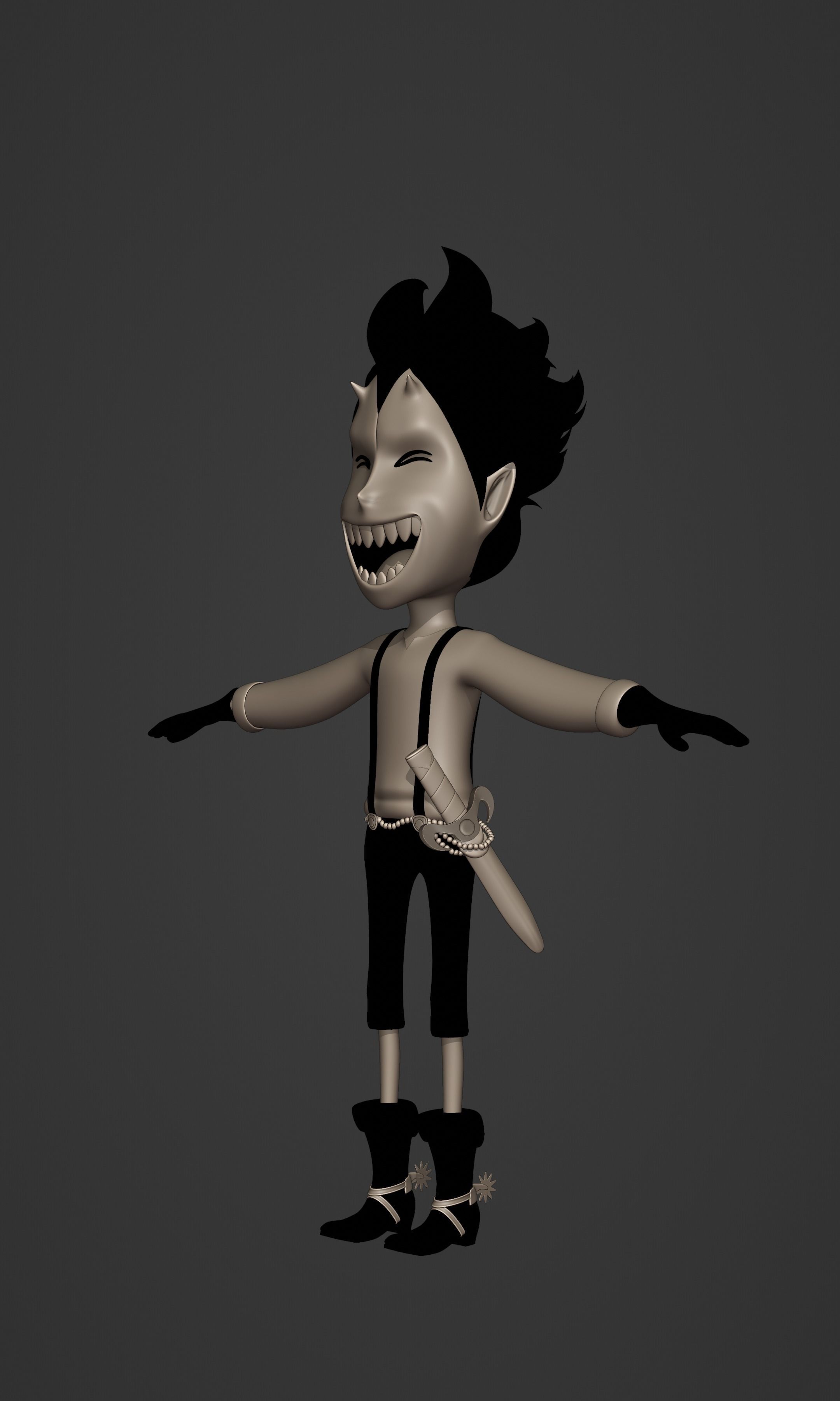 GECKO MORIA KID VERSION ONE PIECE Low-poly 3D model_21
