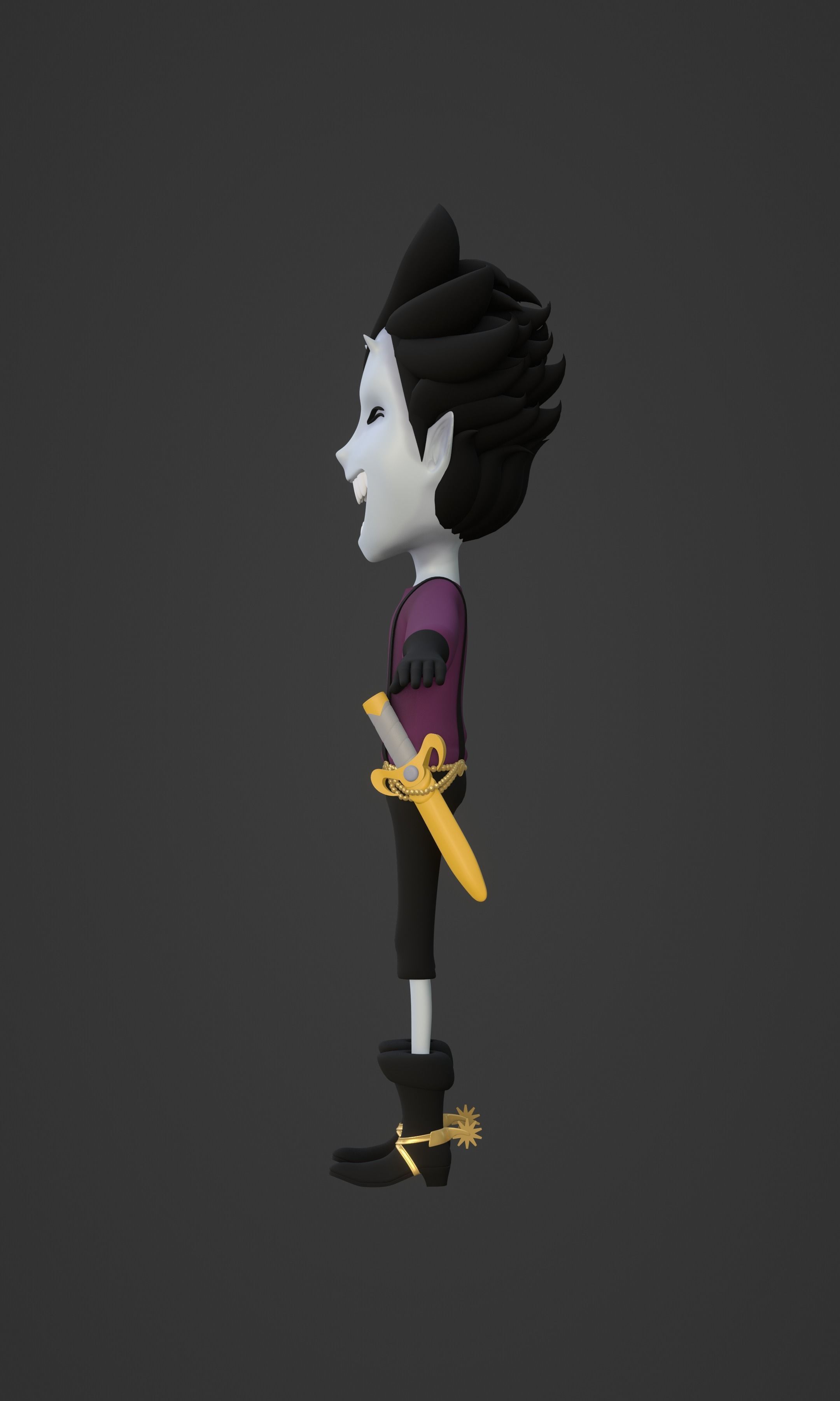 GECKO MORIA KID VERSION ONE PIECE Low-poly 3D model_46