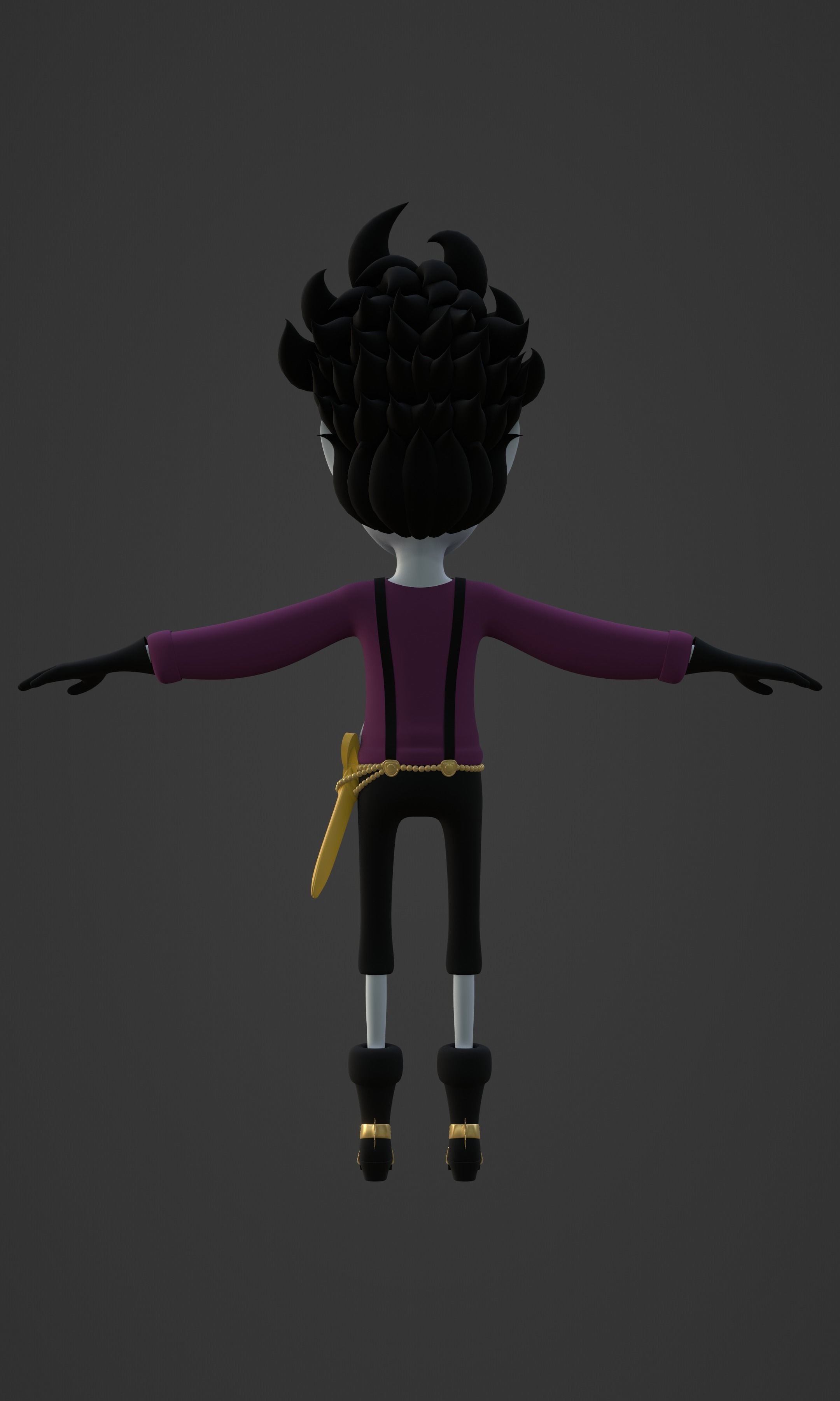 GECKO MORIA KID VERSION ONE PIECE Low-poly 3D model_48