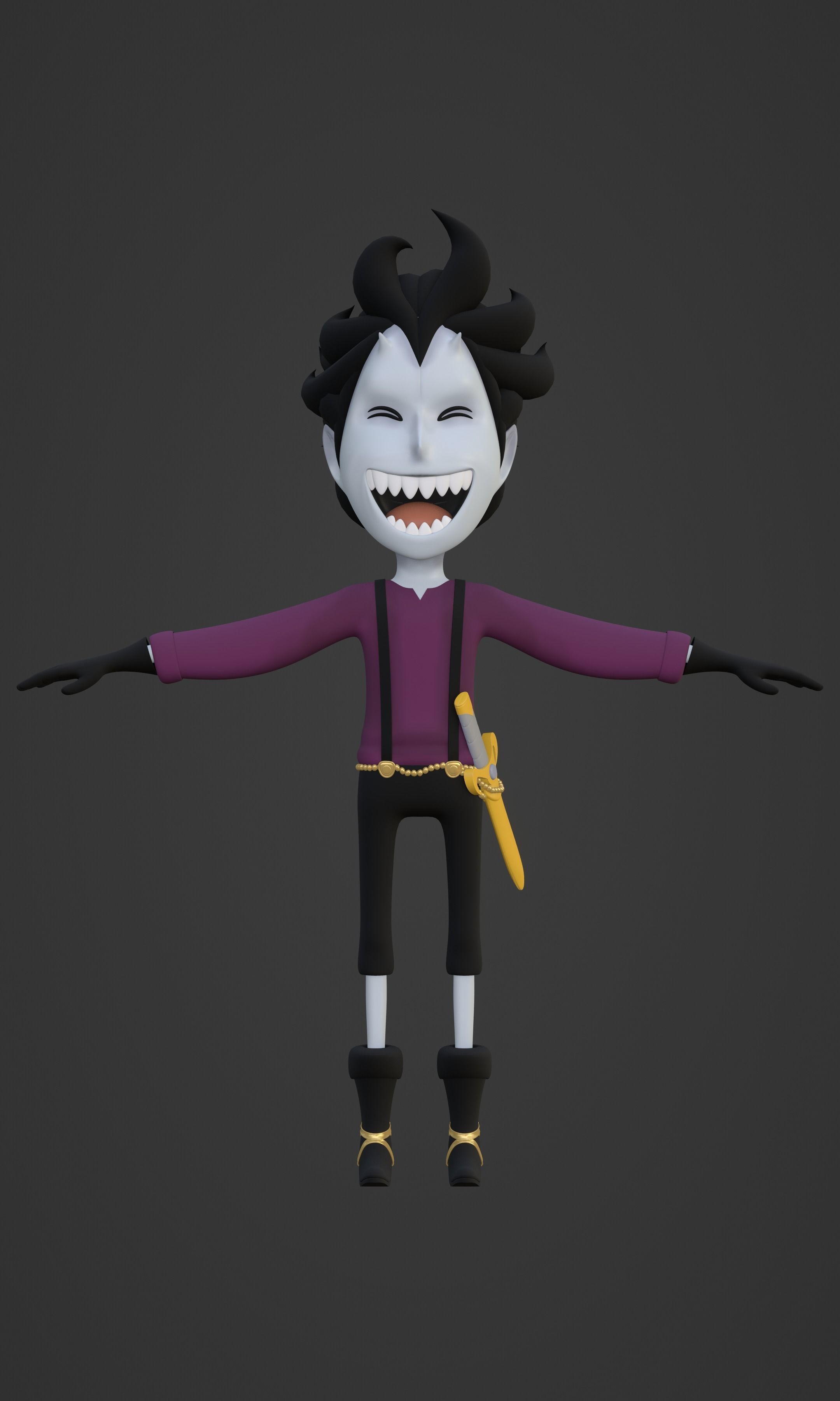 GECKO MORIA KID VERSION ONE PIECE Low-poly 3D model_44