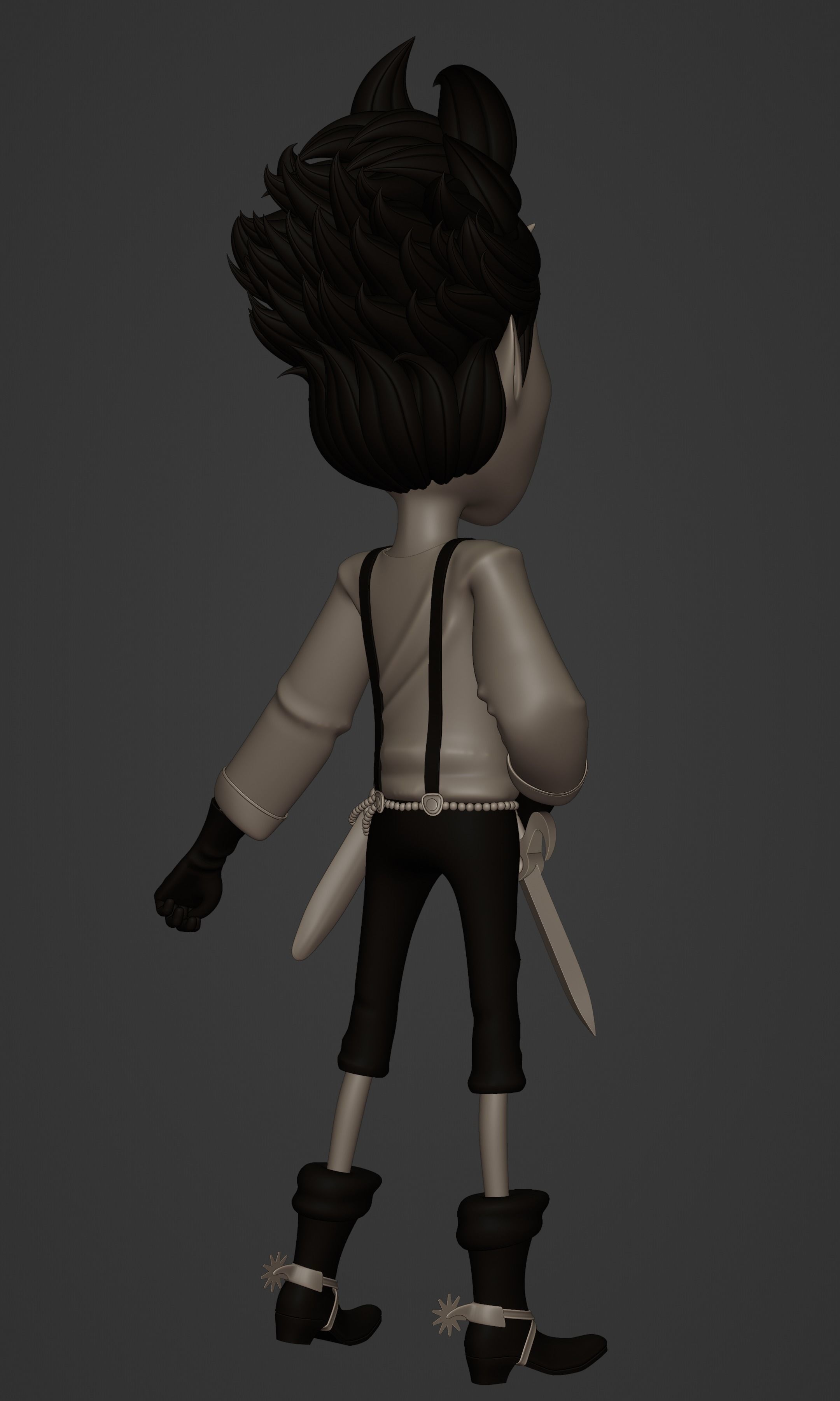 GECKO MORIA KID VERSION ONE PIECE Low-poly 3D model_17