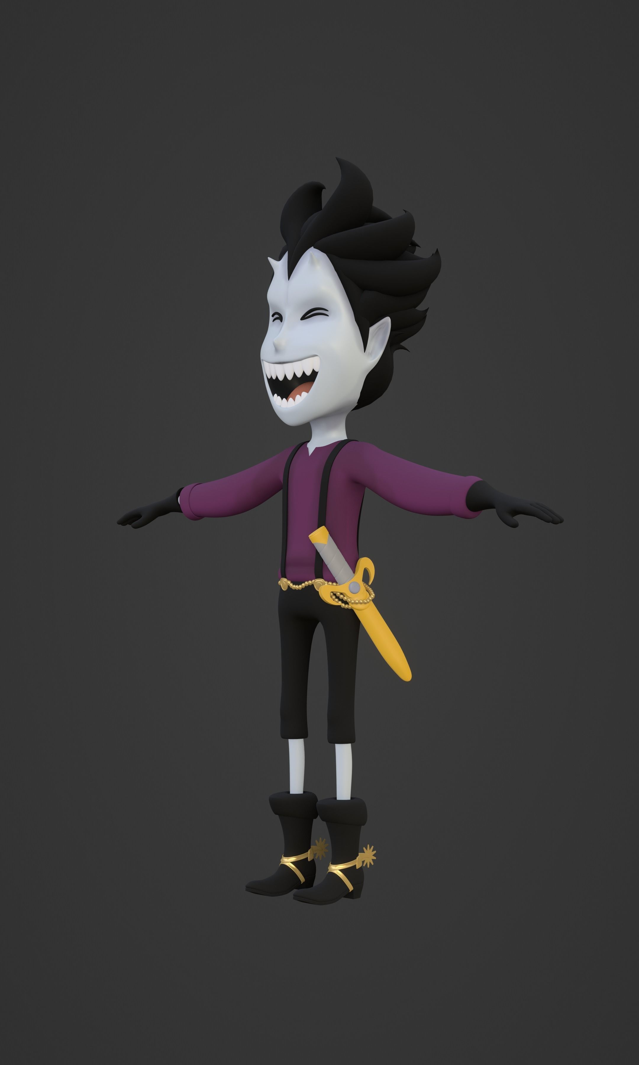 GECKO MORIA KID VERSION ONE PIECE Low-poly 3D model_45