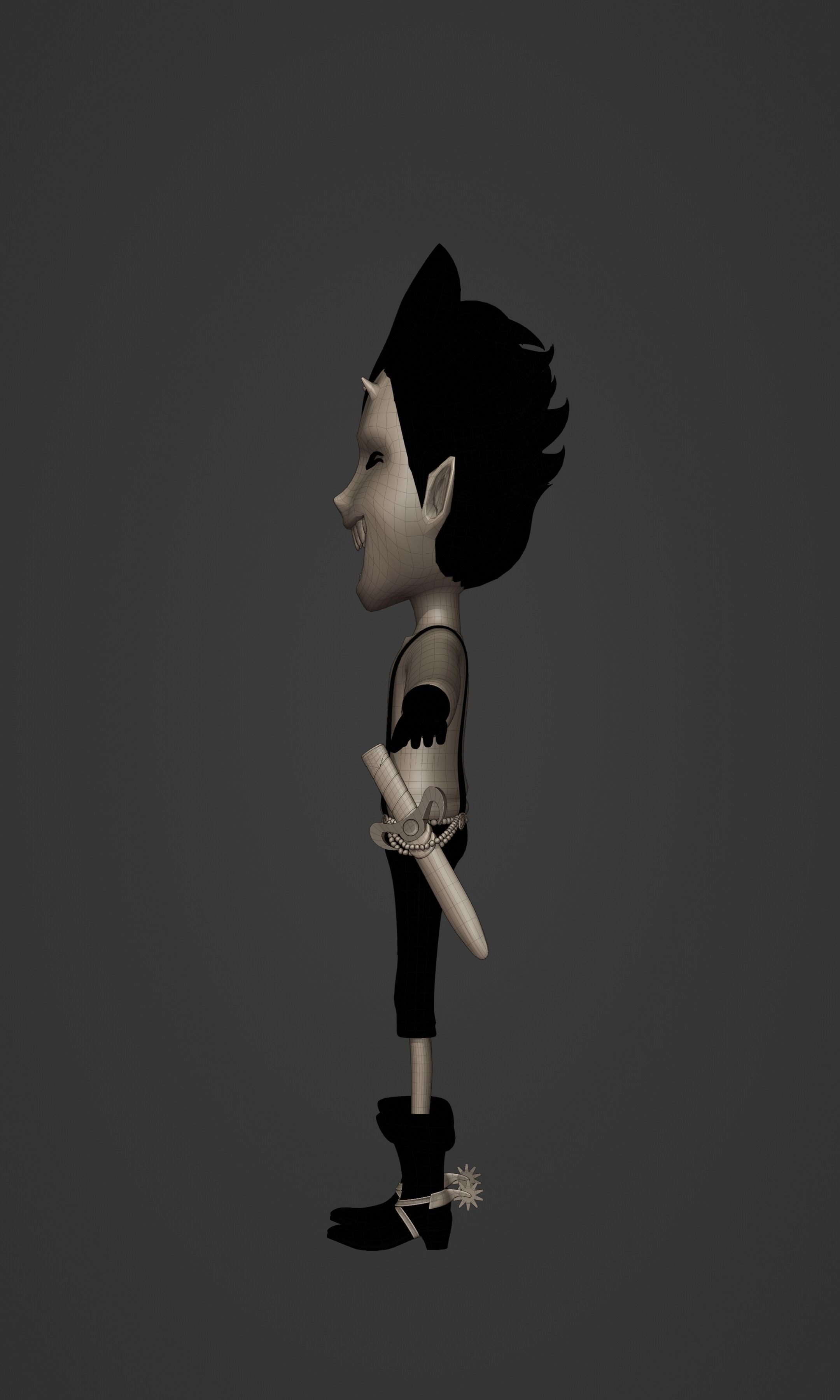 GECKO MORIA KID VERSION ONE PIECE Low-poly 3D model_30