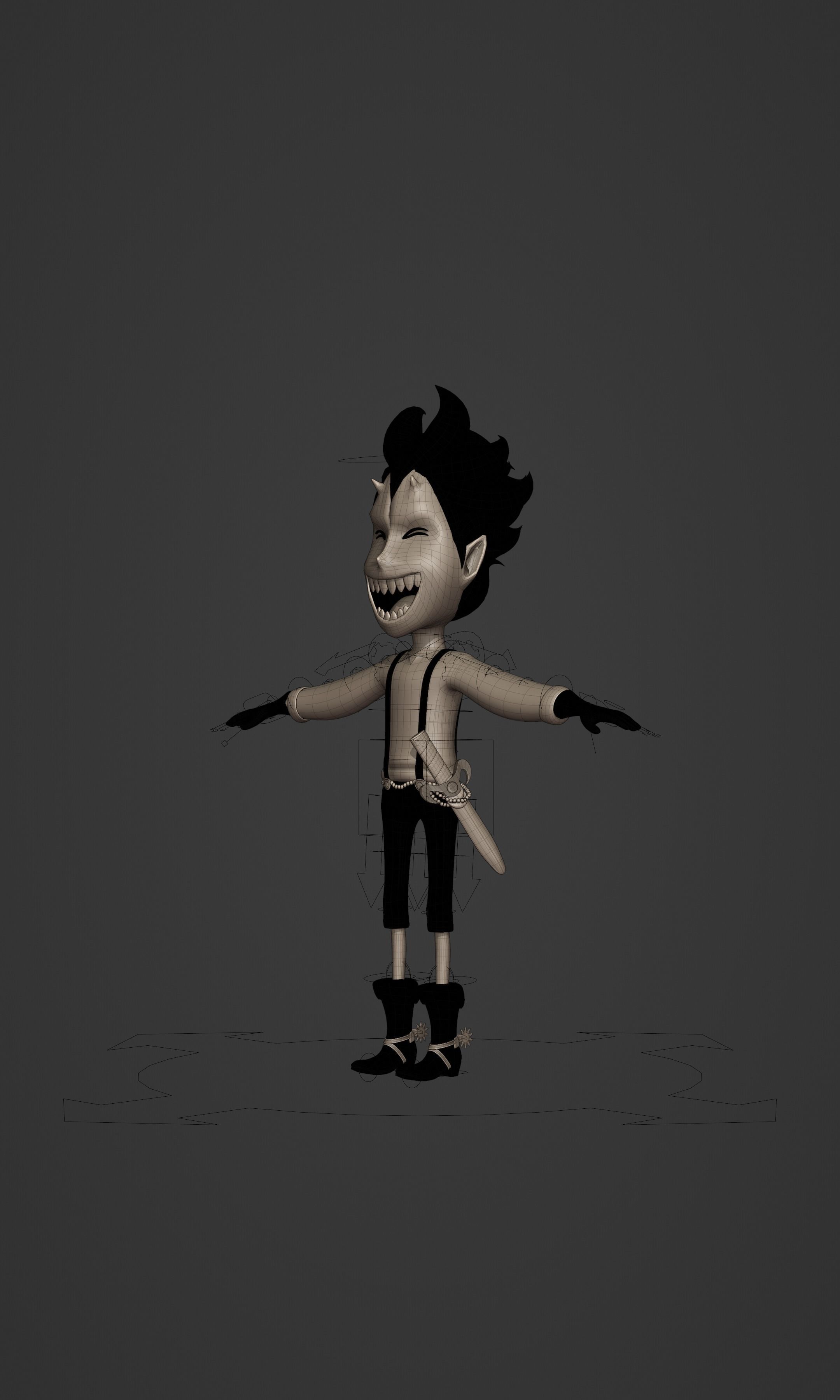 GECKO MORIA KID VERSION ONE PIECE Low-poly 3D model_37