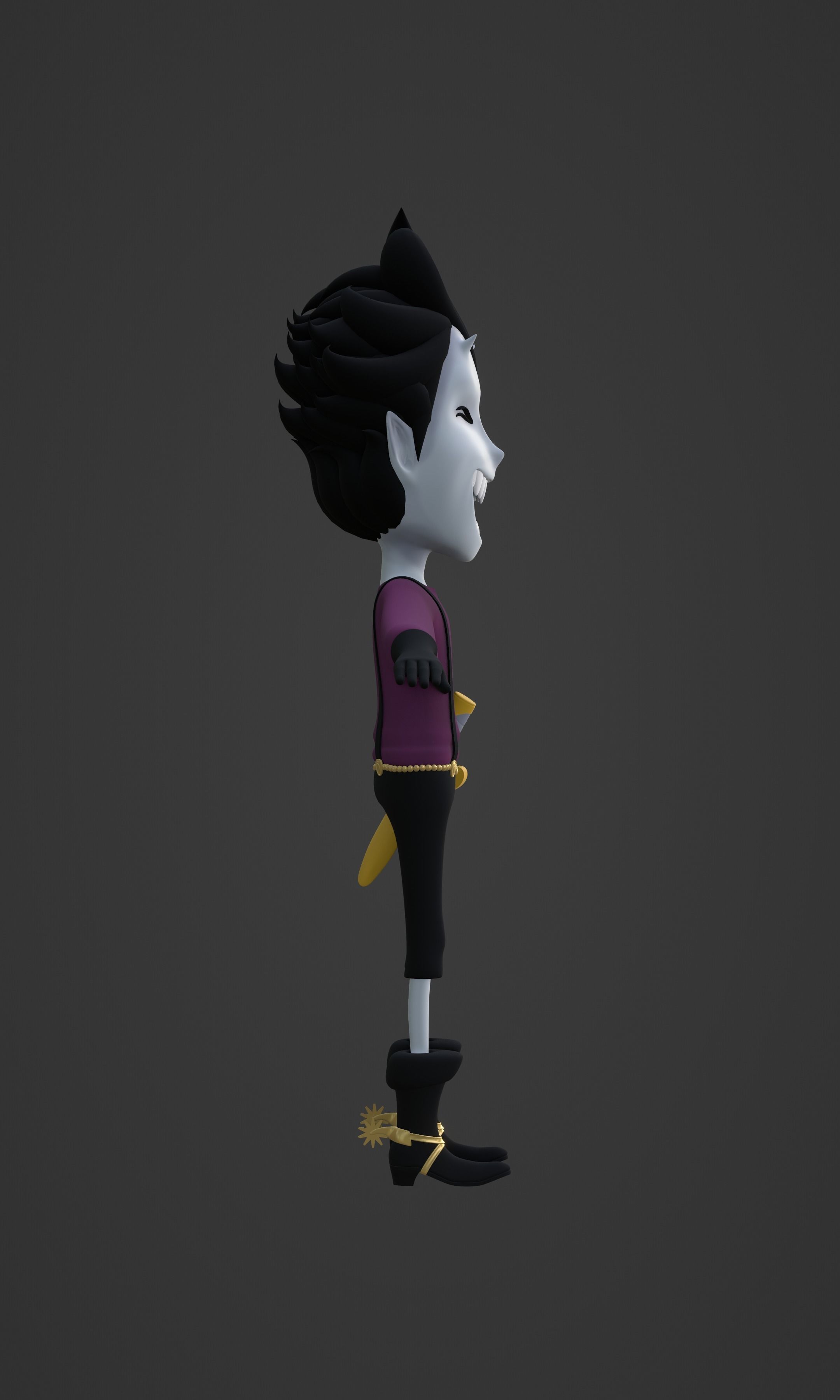 GECKO MORIA KID VERSION ONE PIECE Low-poly 3D model_50