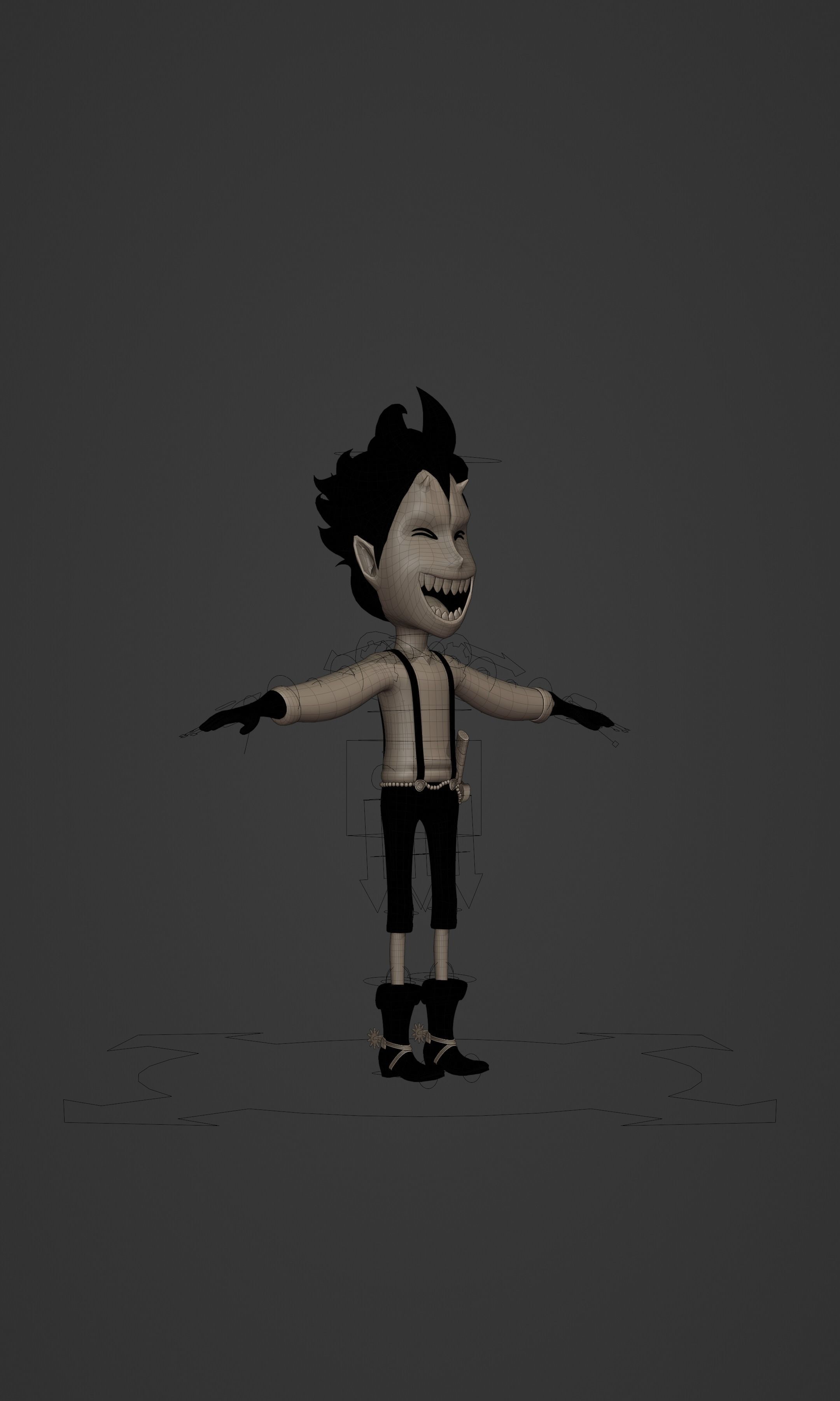 GECKO MORIA KID VERSION ONE PIECE Low-poly 3D model_43
