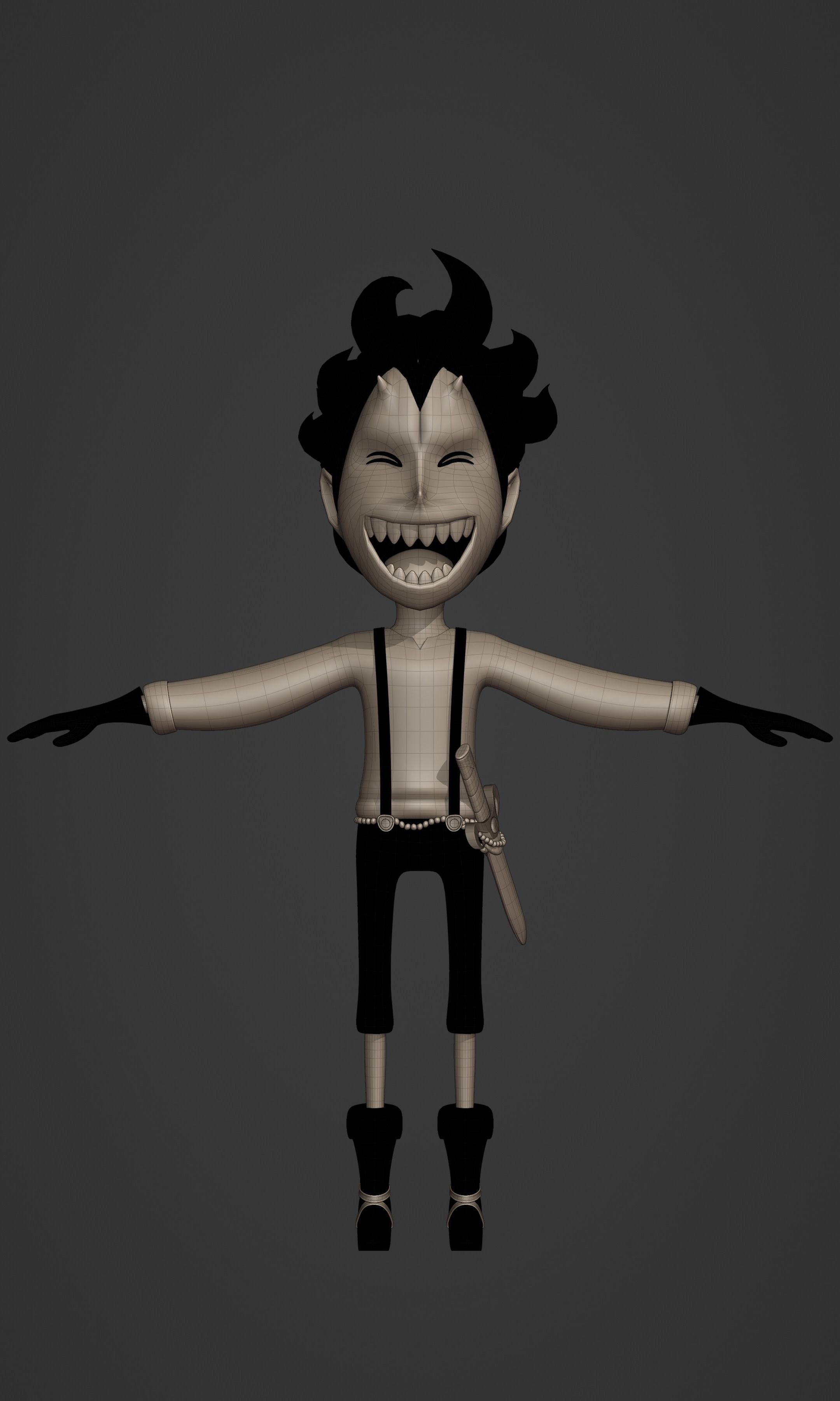 GECKO MORIA KID VERSION ONE PIECE Low-poly 3D model_28