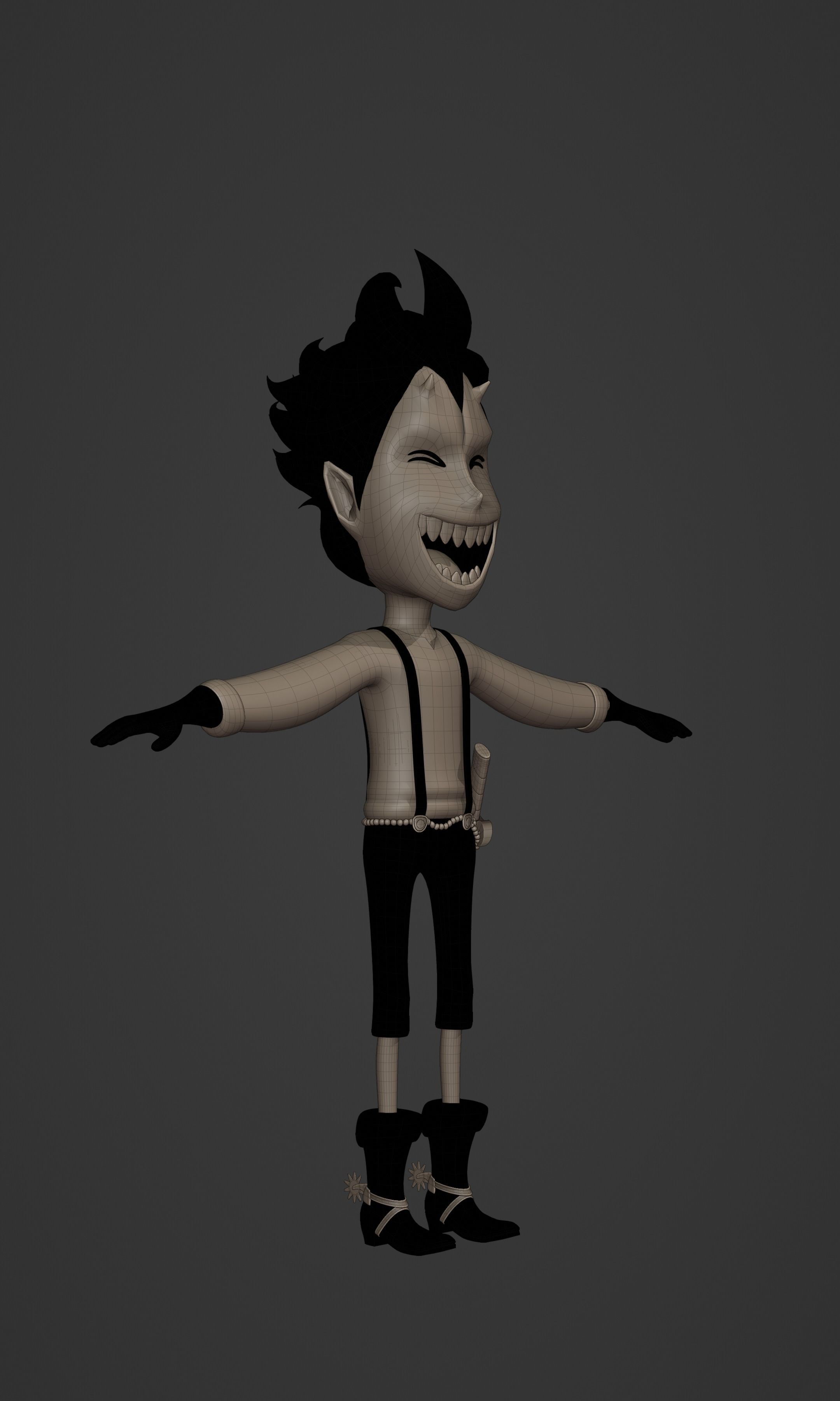 GECKO MORIA KID VERSION ONE PIECE Low-poly 3D model_35