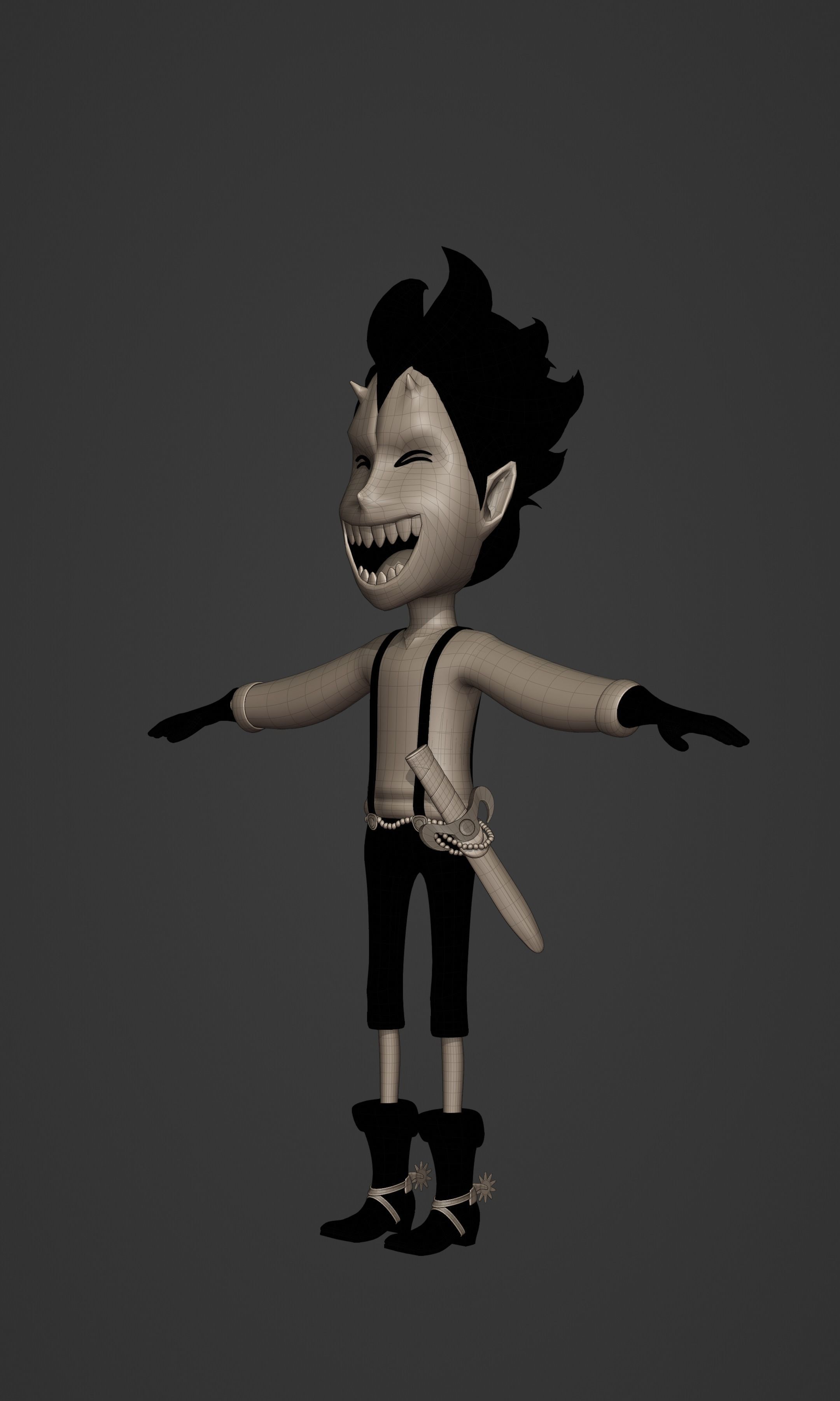 GECKO MORIA KID VERSION ONE PIECE Low-poly 3D model_29