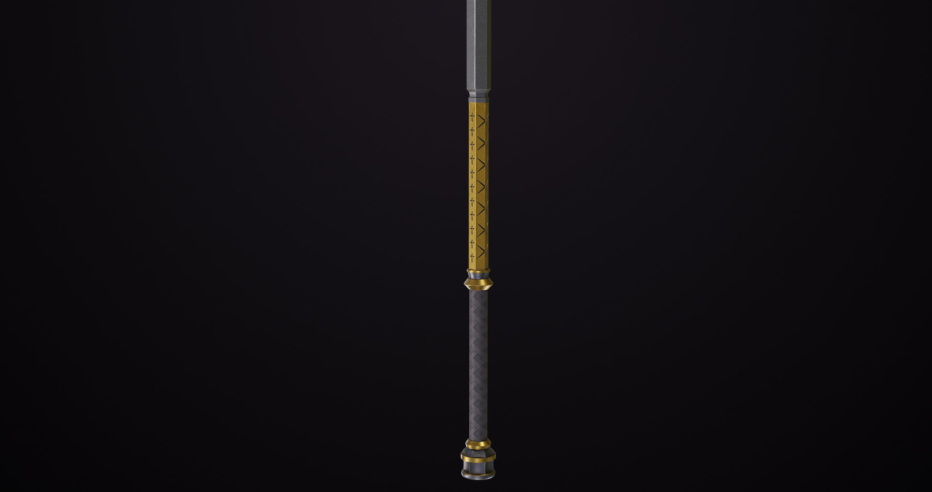 Battle Hammer 06 All PBR Unity UE Textures Included Low-poly 3D model_9