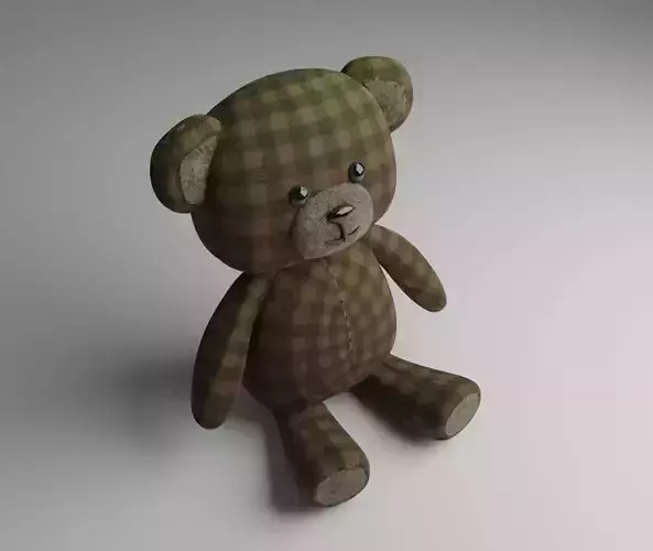 teddy bear toy lowpoly