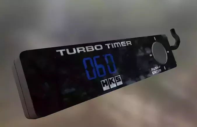 HKS Turbo Timer Low-poly 3D model