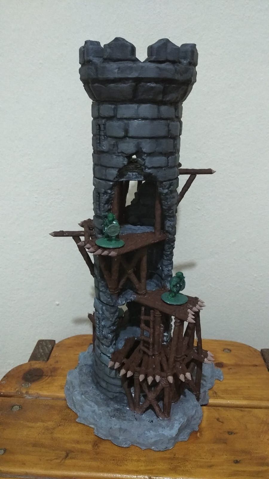 Corrupted Lookout Tower Tabletop Terrain 28 MM 3D print model_8