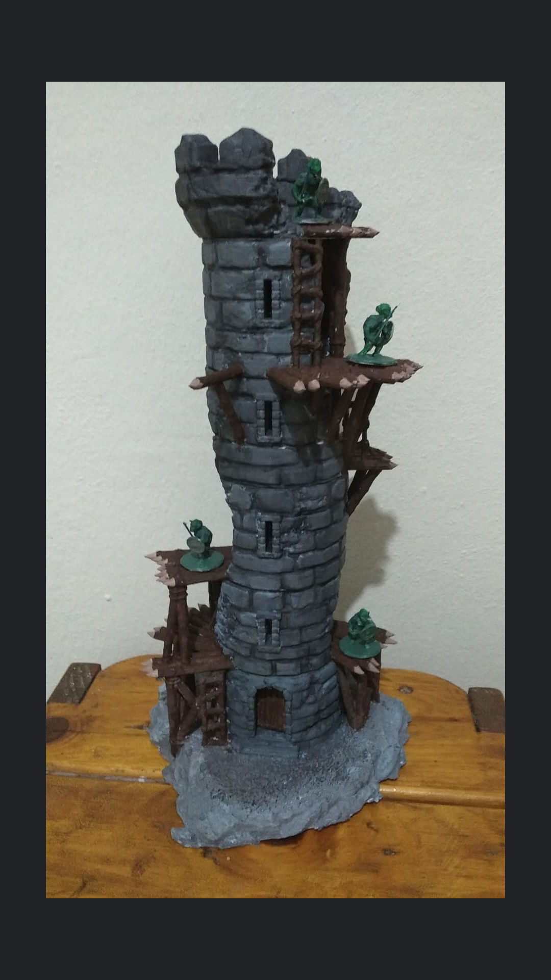 Corrupted Lookout Tower Tabletop Terrain 28 MM 3D print model_6