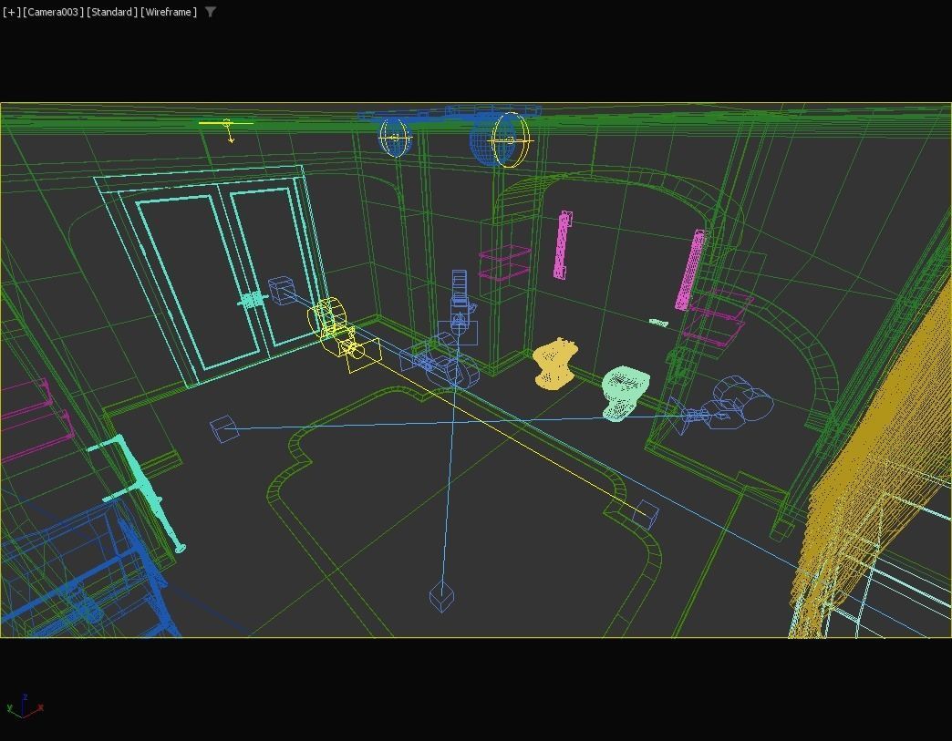 The Shining Green Bathroom Room 237 Low-poly 3D model_6
