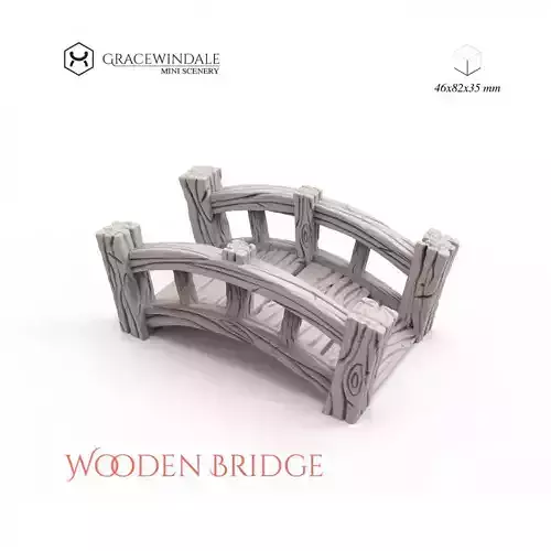 Wooden Bridge 3D print model
