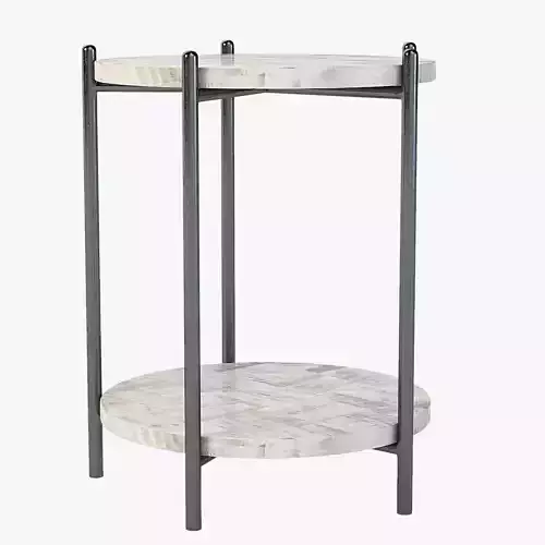 Hooker Furniture Melange Blythe Round Marble Accent Table