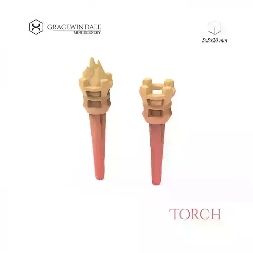 Caged Torch 3D print model