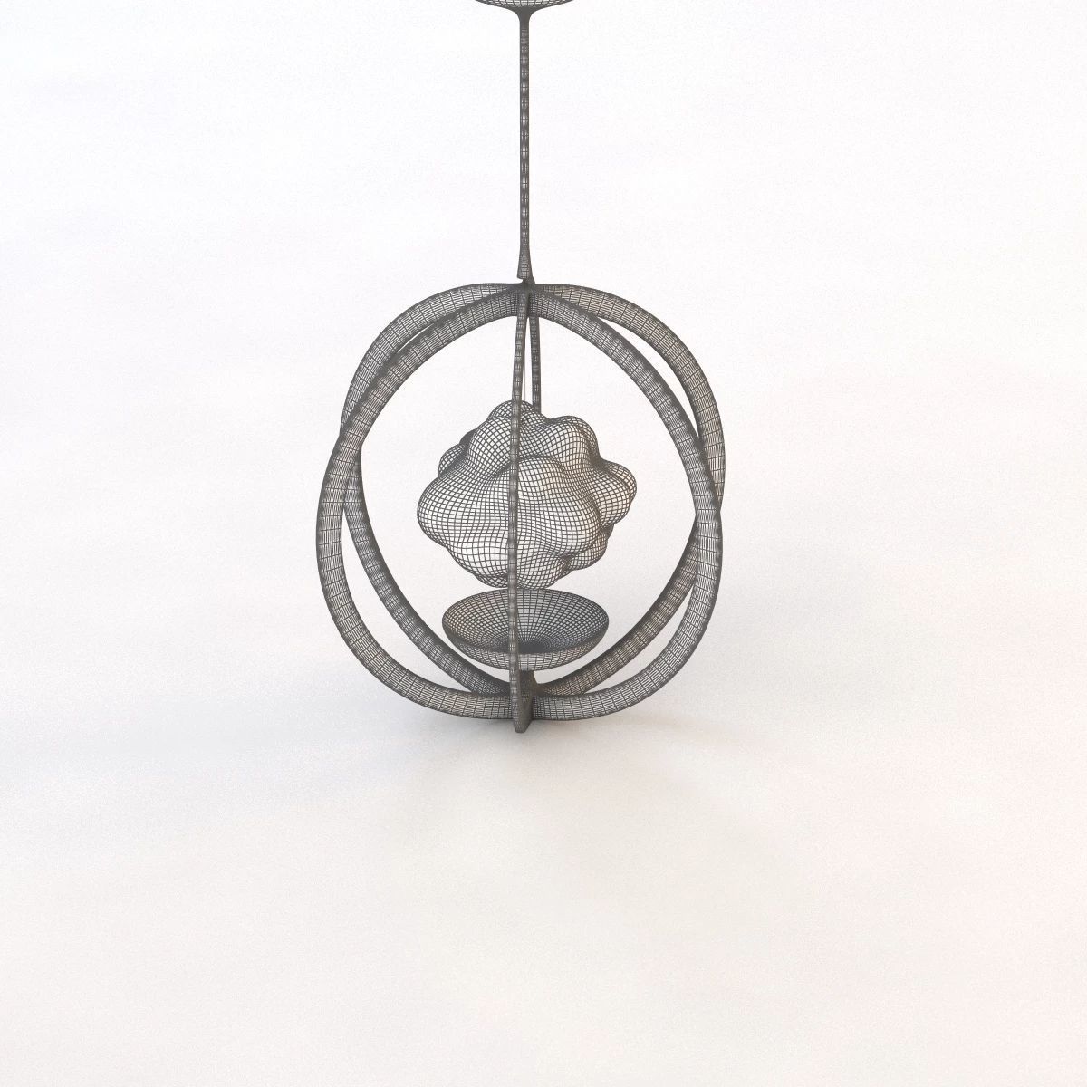 Magritte Illuminated Pendant 3D model_8