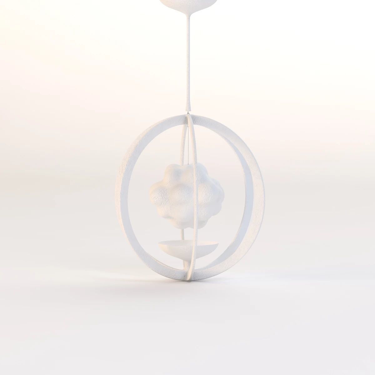 Magritte Illuminated Pendant 3D model_10