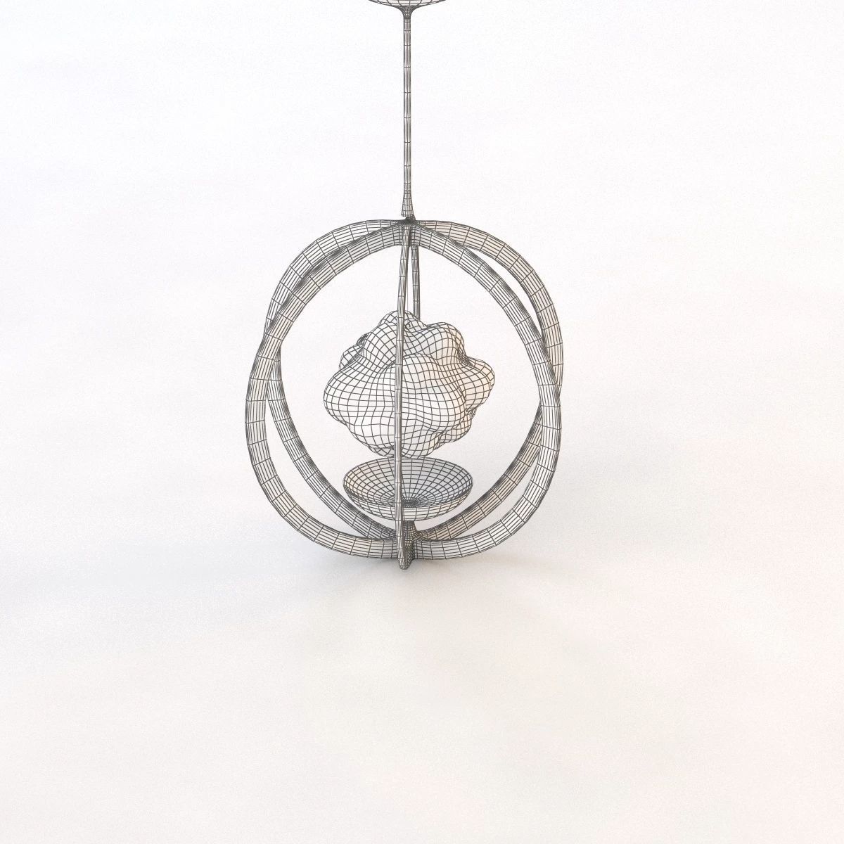 Magritte Illuminated Pendant 3D model_9