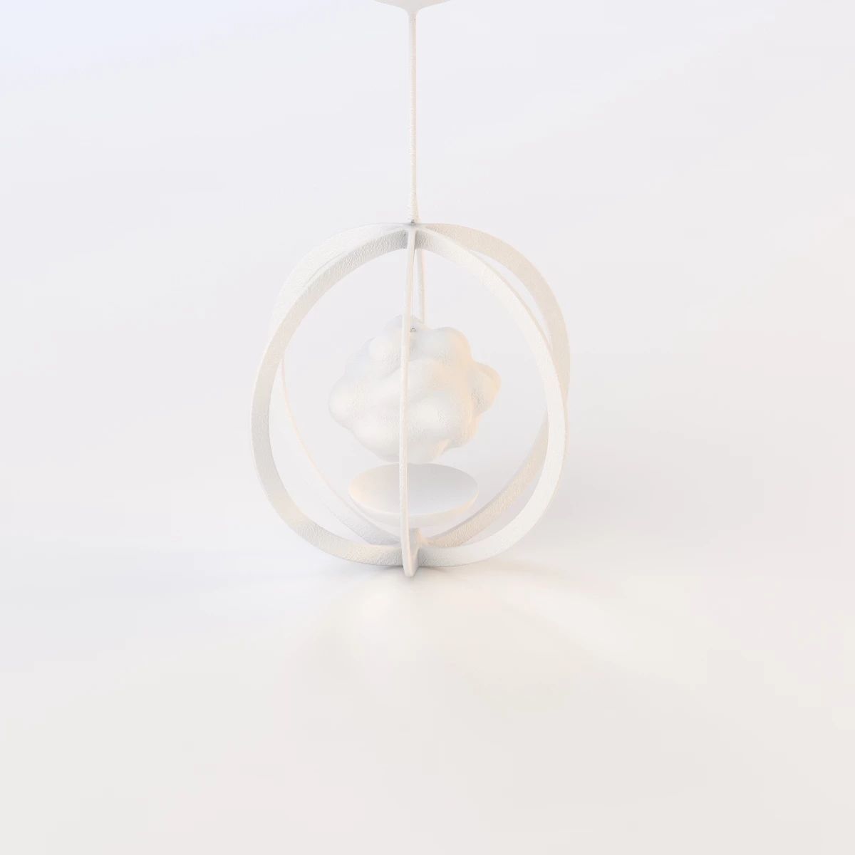 Magritte Illuminated Pendant 3D model_7