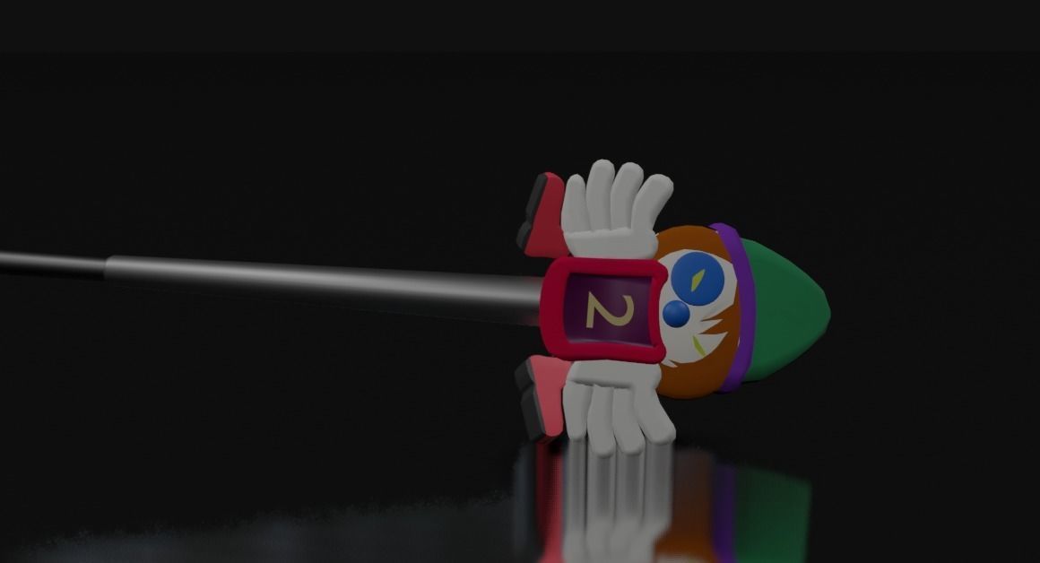 Kites scythe - crazy clown scythe - Hunter x Hunter Low-poly 3D model_3