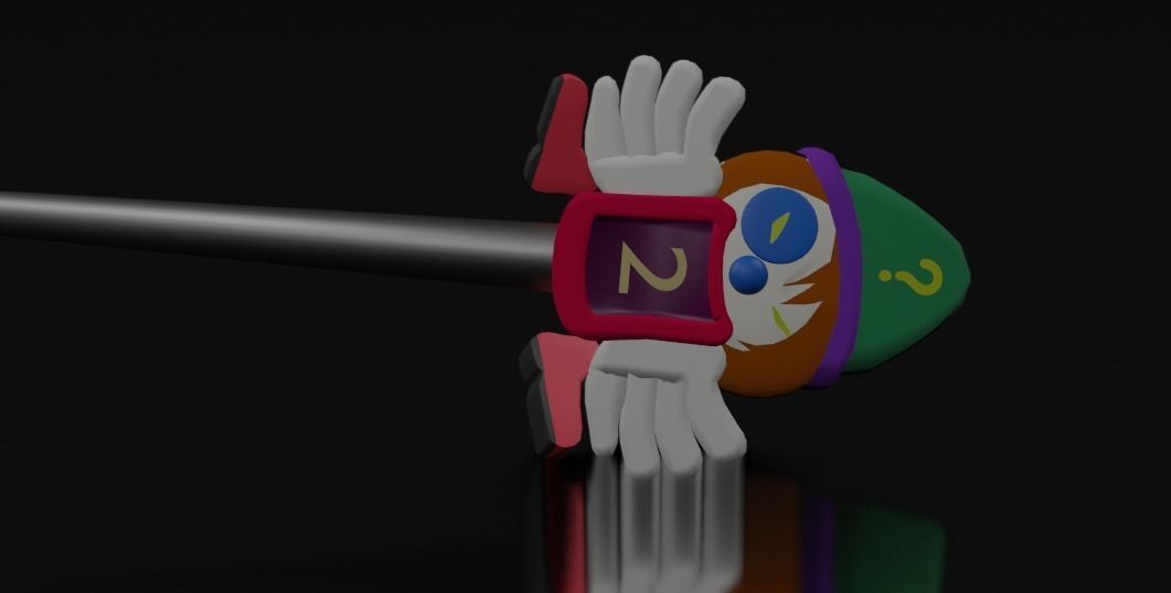 Kites scythe - crazy clown scythe - Hunter x Hunter Low-poly 3D model_1