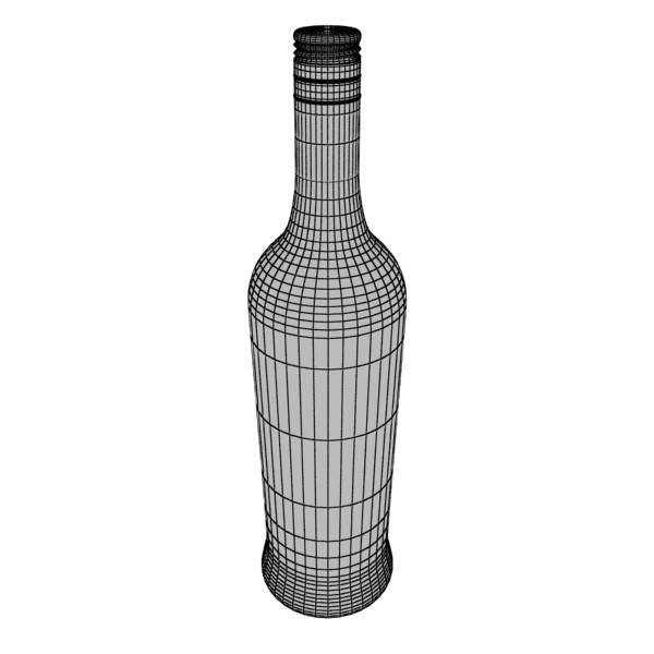 High Detailed Bacardi Bottle Mojito and Rum Shot 3D model_10