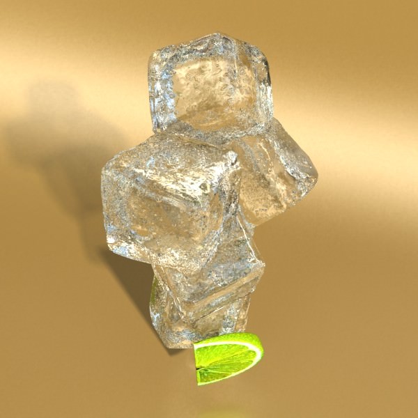 High Detailed Bacardi Bottle Mojito and Rum Shot 3D model_21