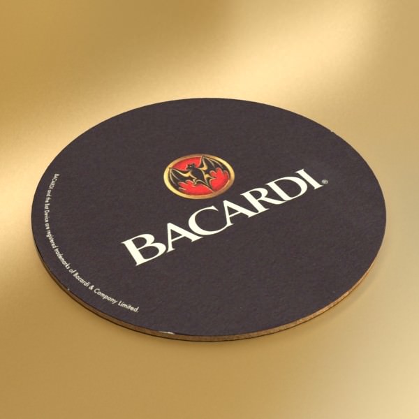 High Detailed Bacardi Bottle Mojito and Rum Shot 3D model_23