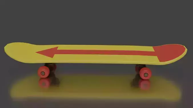 Killua skateboard - Hunter x hunter Low-poly 3D model